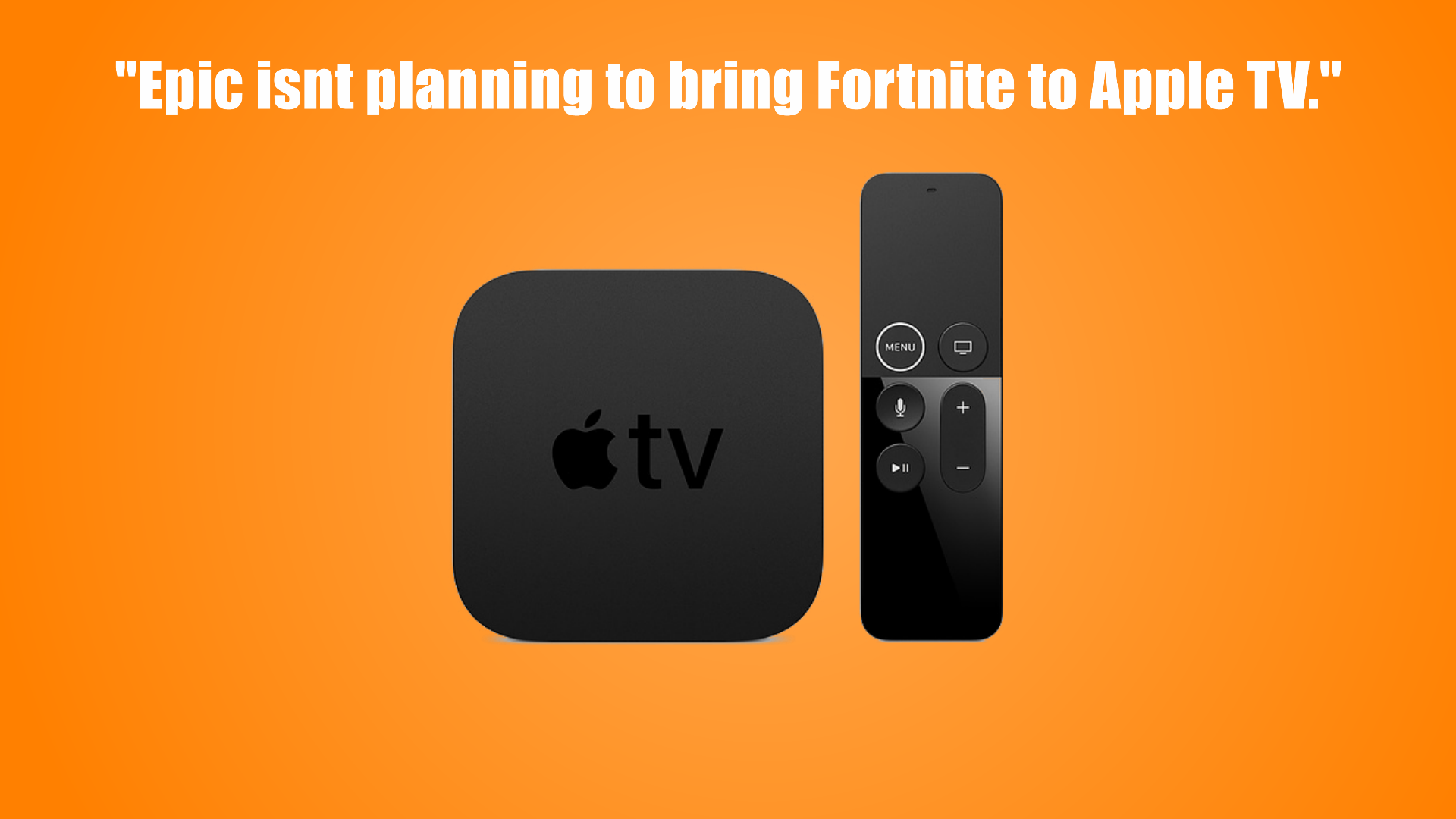 fortnite isn t coming to apple tv says epic fortnite news and statistics ss1 - fortnite on apple tv