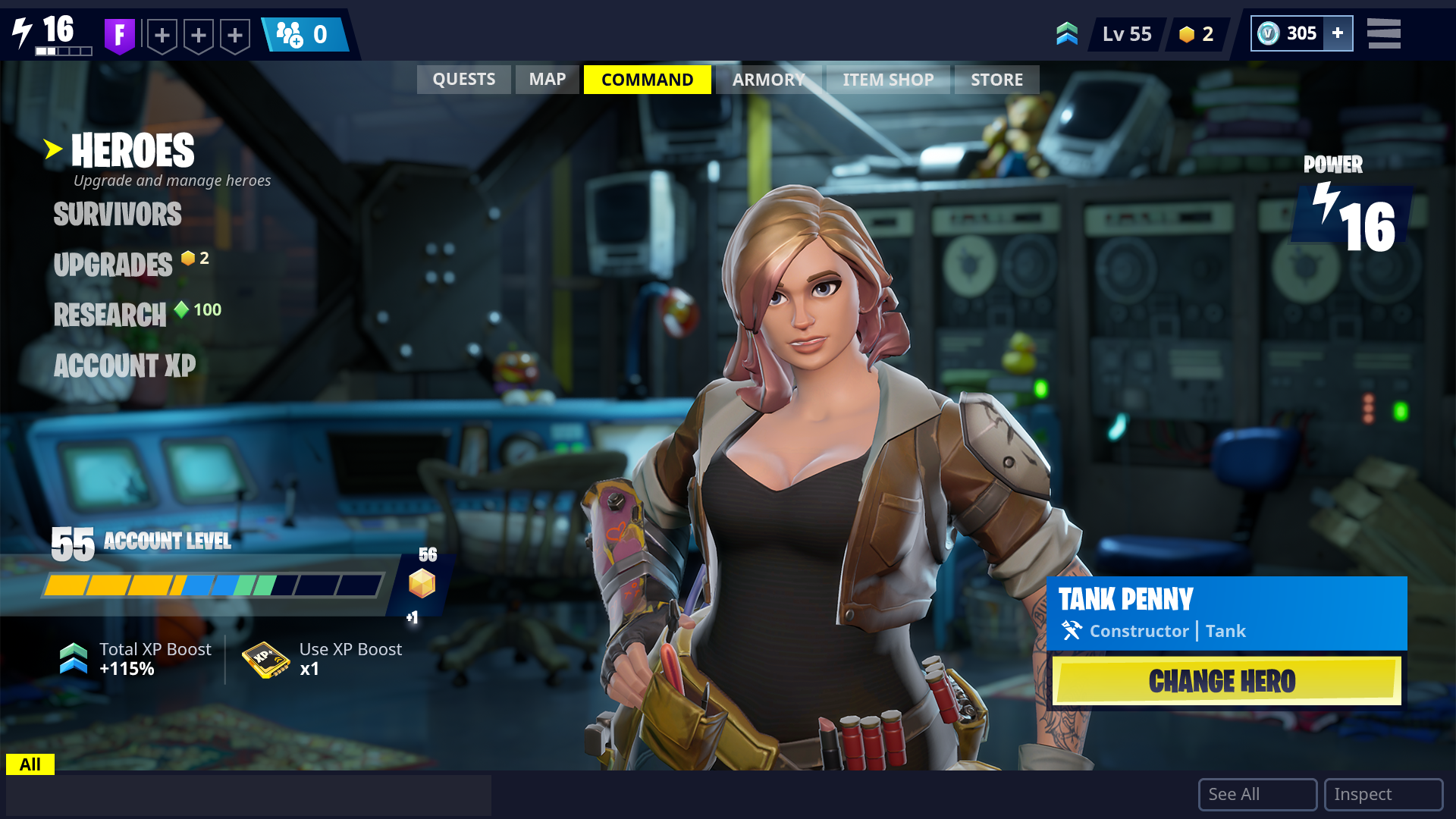 New Menus, New Hero System Coming to Fortnite Save the ... - 1920 x 1080 png 1884kB