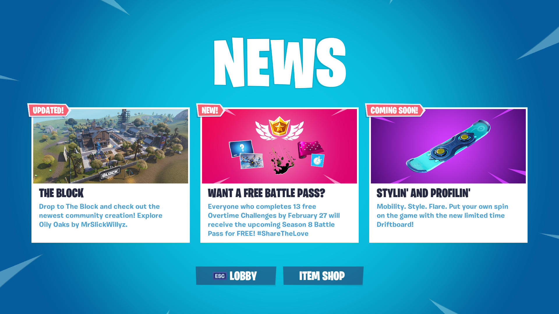 psa fortnite v7 40 content update arrives tomorrow morning fortnite news and statistics ss1 - what is the block on fortnite season 8